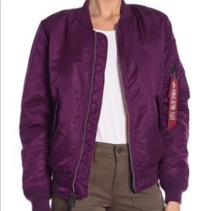 Alpha Industries MA-1 Jacket in Deep Purple